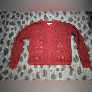 Dark Red Crew Neck Sweater sz S